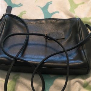 Coach hand bag navy blue